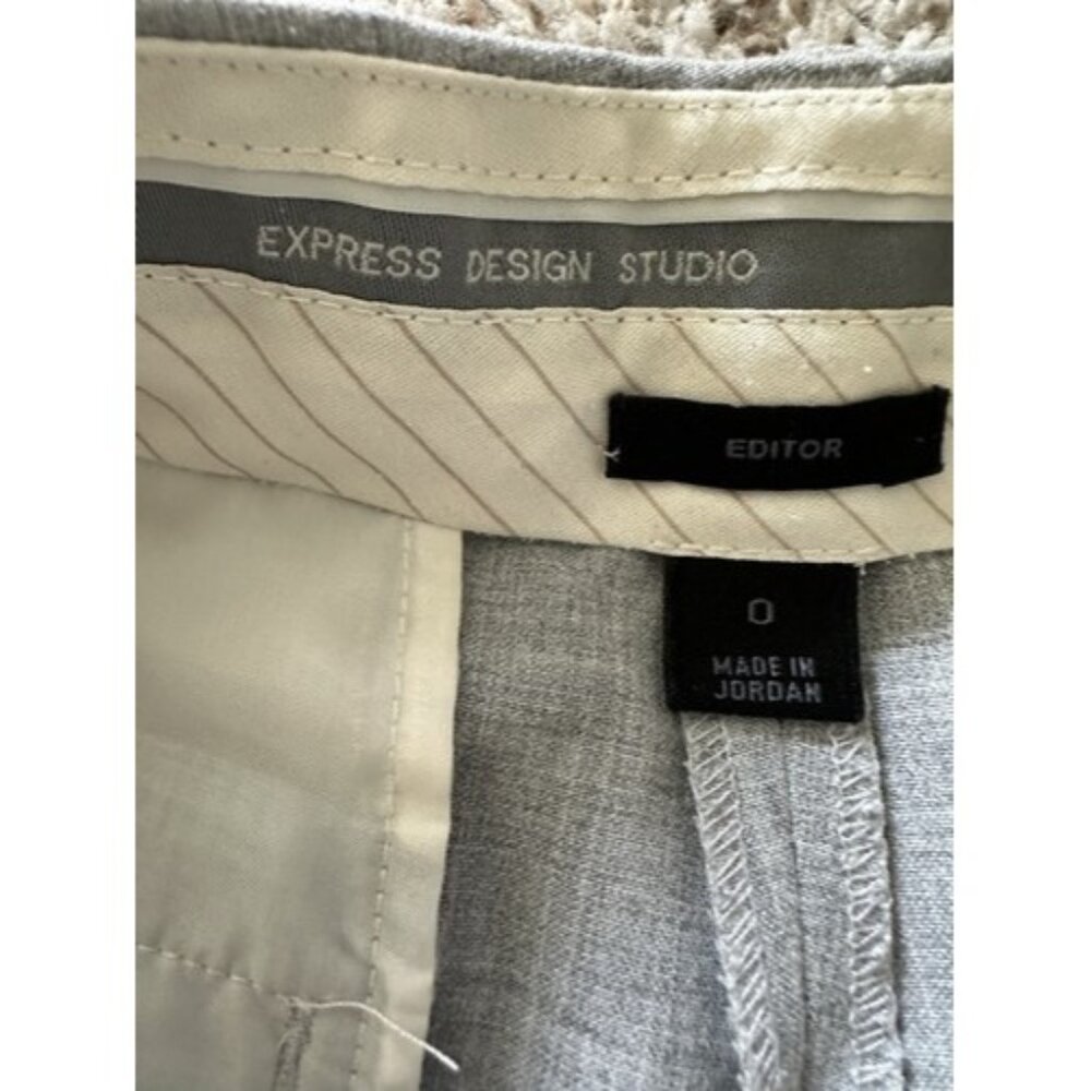 Express Design Studio Editor Gray Capri Bermuda S… - image 6